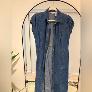 Vintage long denim dress